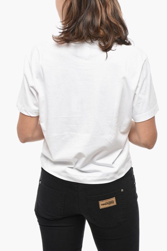  디스퀘어드2 반팔 티셔츠 S75GD0382 S24662 100 White - DSQUARED2