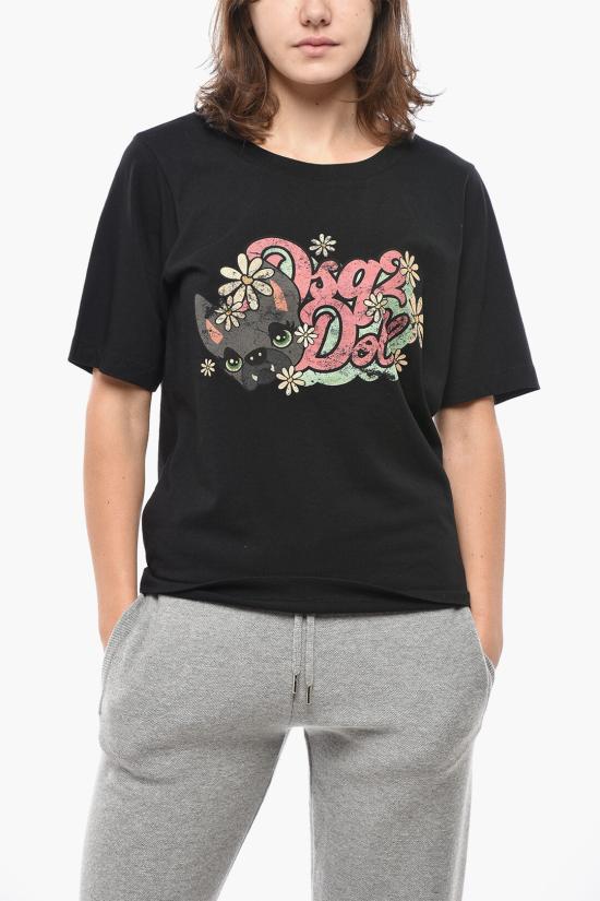  디스퀘어드2 반팔 티셔츠 S75GD0399 S24668 900 Black