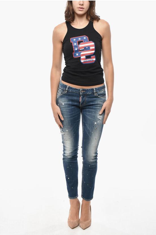  디스퀘어드2 민소매 티셔츠 S75NL0041 S24668 900 Black - DSQUARED2