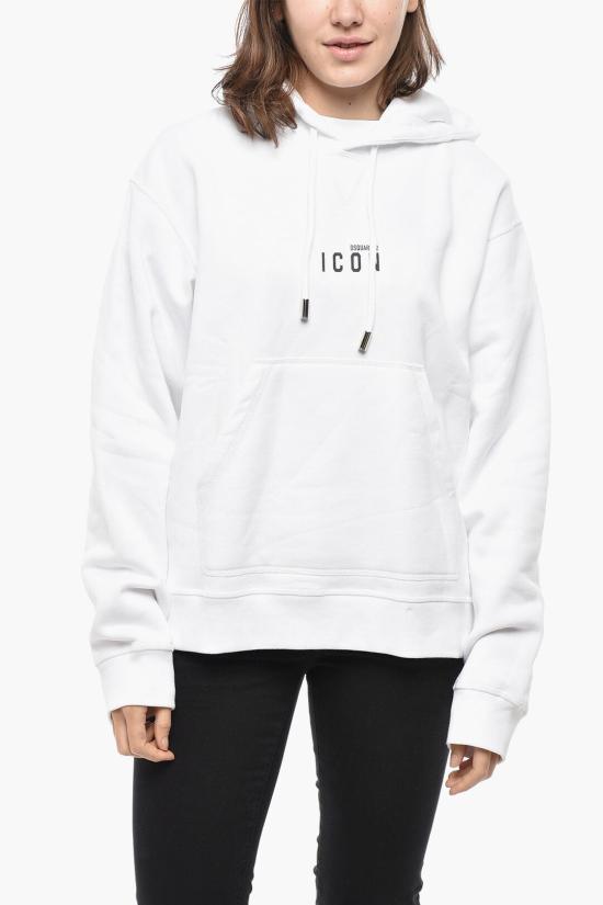  디스퀘어드2 후드 티셔츠 S80GU0020 S25516 966 White