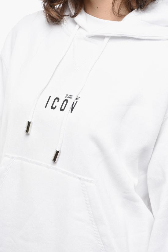  디스퀘어드2 후드 티셔츠 S80GU0020 S25516 966 White - DSQUARED2