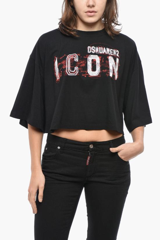 디스퀘어드2 반팔 티셔츠 S80GC0065 S24668 900 Black