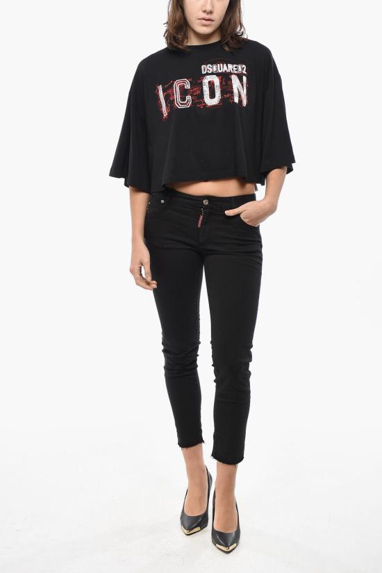 디스퀘어드2 반팔 티셔츠 S80GC0065 S24668 900 Black - DSQUARED2