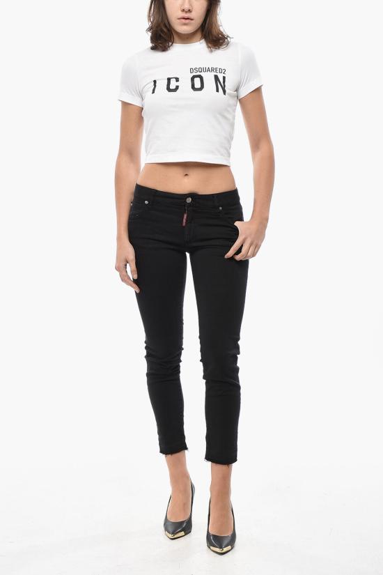  디스퀘어드2 크롭 팬츠 S75LB0208 S44531 900 Black - DSQUARED2