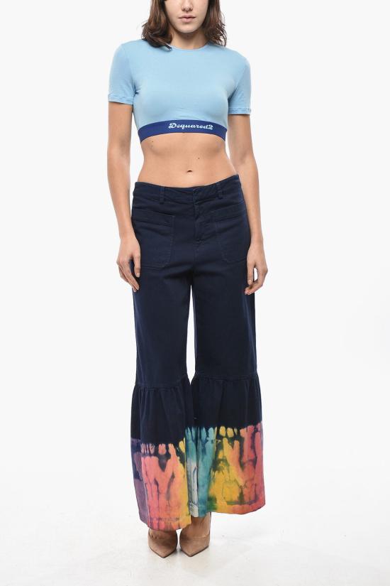  디올 스트레이트 팬츠 117P53A3790 5809 Blue - DIOR