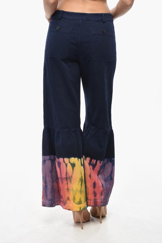  디올 스트레이트 팬츠 117P53A3790 5809 Blue - DIOR