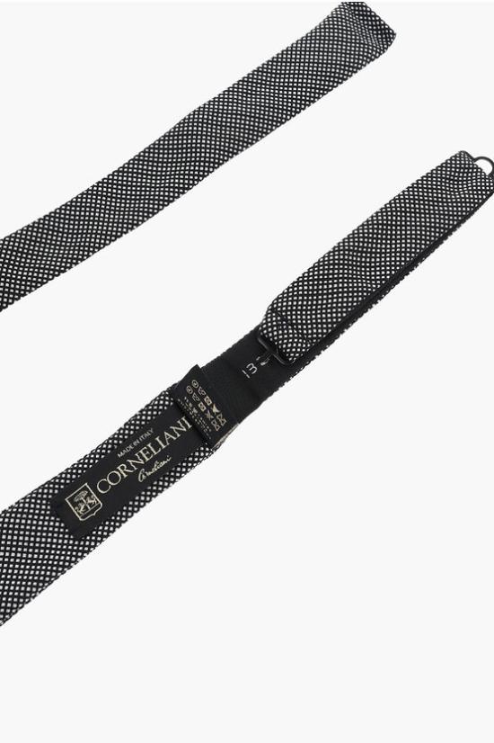  꼬르넬리아니 넥타이 81HUH8 8120480 020 Black White - CORNELIANI