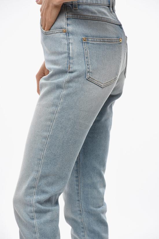  발망 데님 팬츠 AF1MG005DC996FF Light blue - BALMAIN