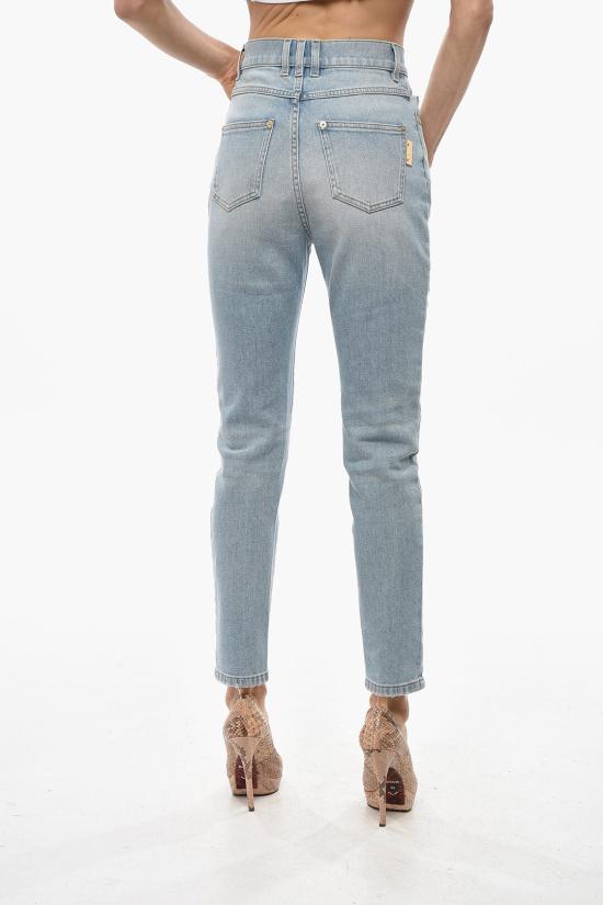  발망 데님 팬츠 AF1MG005DC996FF Light blue - BALMAIN