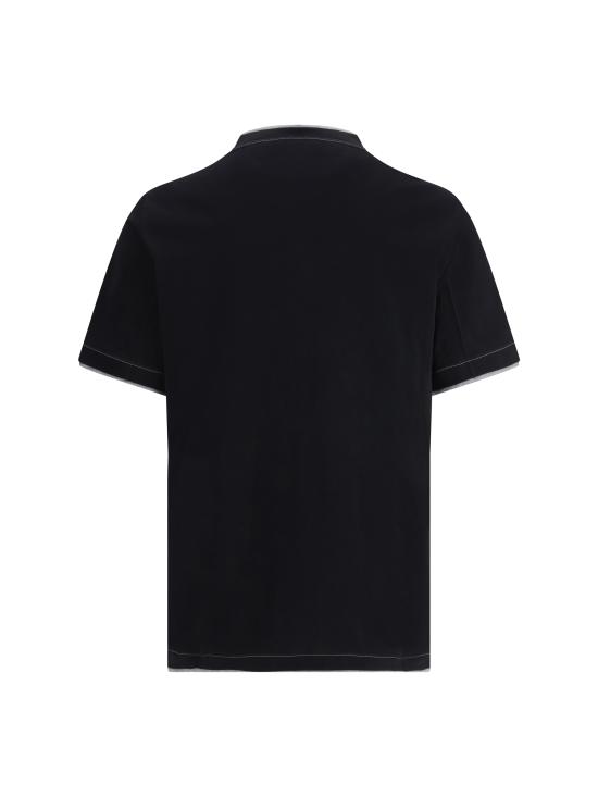 26SS 브루넬로 쿠치넬리 반팔 티셔츠 M0B137451G CCB75 BLACK - BRUNELLO CUCINELLI