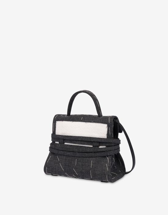 25FW 모스키노 토트백 POLMC4202PP0NOW9POL00A Black DOM - MOSCHINO