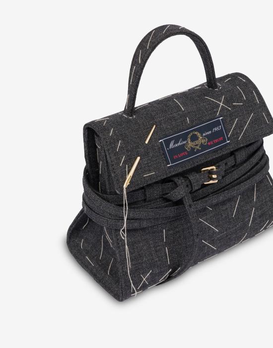 25FW 모스키노 토트백 POLMC4202PP0NOW9POL00A Black DOM - MOSCHINO