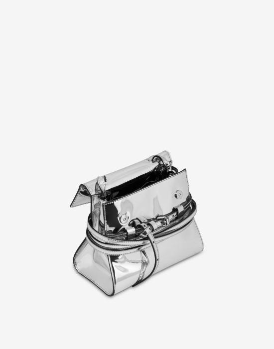 25FW 모스키노 토트백 POLMC4005PP1NOG1POL902 Silver DOM - MOSCHINO