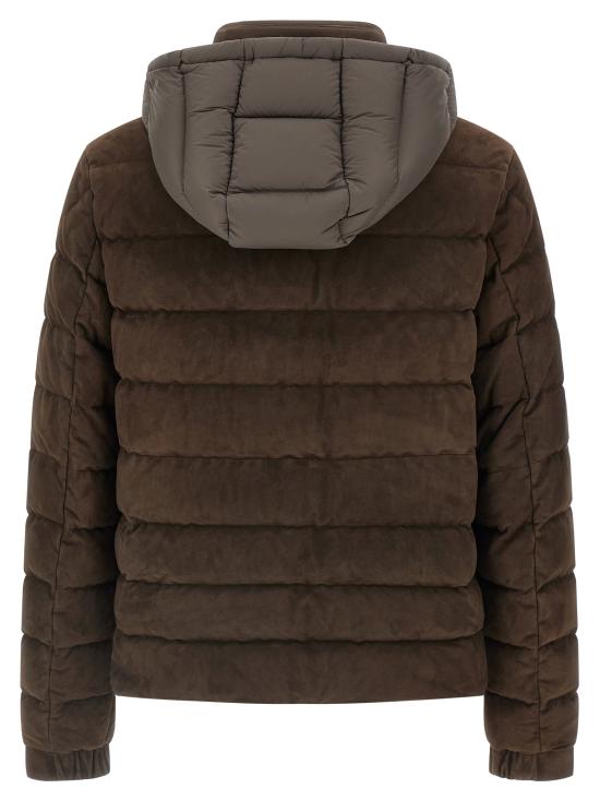 25FW 몽클레어 가죽 자켓 K20911A00232M8266256 Brown - MONCLER