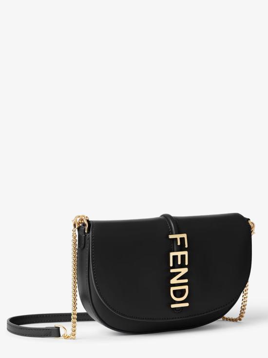 25FW 펜디 라프리마 체인 숄더백 8M0529ANSS F0KUR Black - FENDI