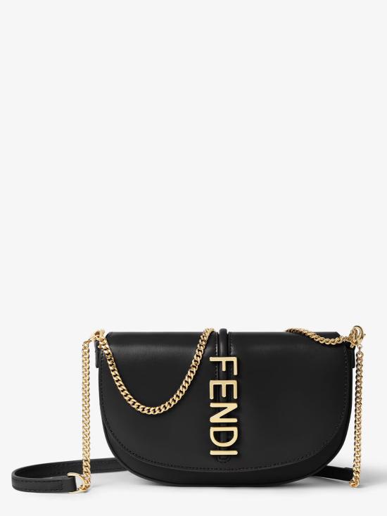 25FW 펜디 라프리마 체인 숄더백 8M0529ANSS F0KUR Black - FENDI