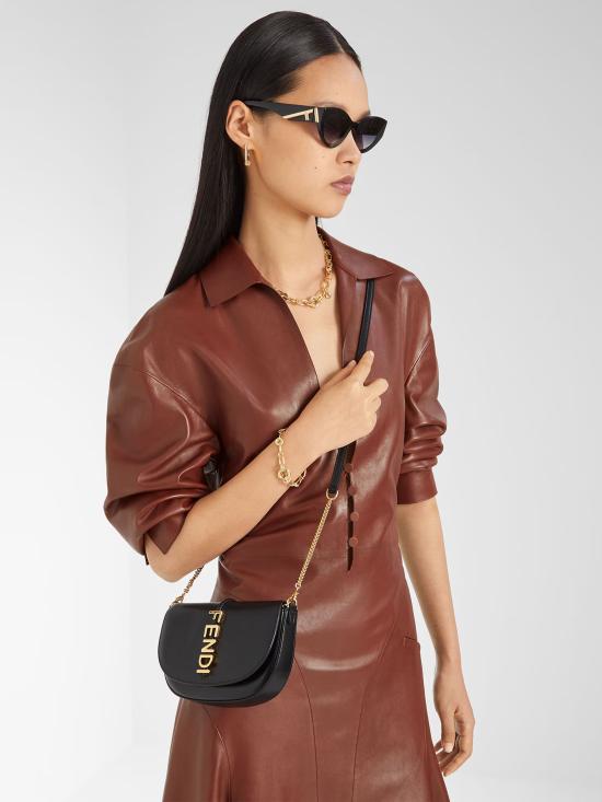 25FW 펜디 라프리마 체인 숄더백 8M0529ANSS F0KUR Black - FENDI