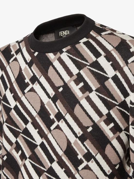 25FW 펜디 스웨터 FZX091AVO1 F05AE Brown - FENDI