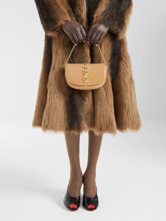 25FW 펜디 라프리마 체인 숄더백 8M0529ANSS F19P8 Beige - FENDI