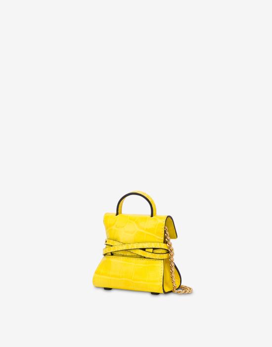 25FW 모스키노 크로스백 POLMC5410PP1NOC0POL400 Yellow DOM - MOSCHINO