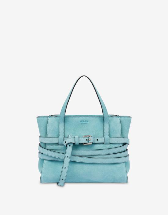 25FW 모스키노 토트백 POLMC4011PP1NOF0POL70A Light blue DOM