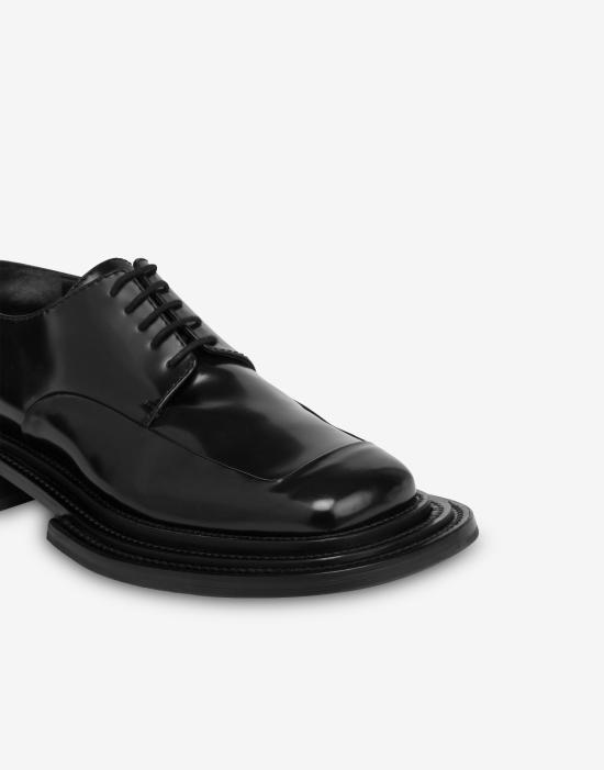 25FW 모스키노 뮬/슬리퍼 POLMA10443M0NMJ0POL000 Black DOM - MOSCHINO