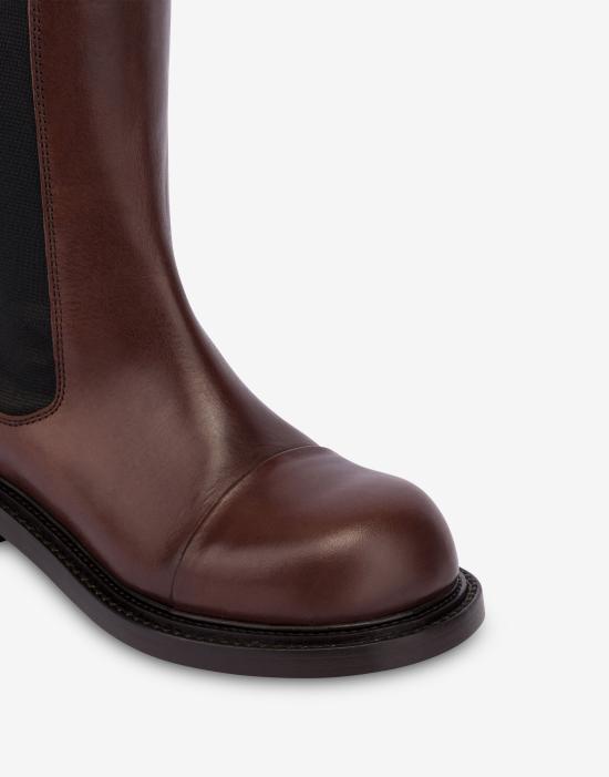 25FW 모스키노 부츠 POLMA21014C1NMJ5POL307 Brown DOM - MOSCHINO