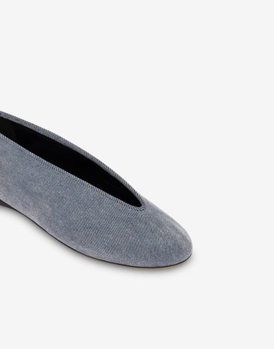 25FW 모스키노 뮬/슬리퍼 POLMA11010C1NMX5POL700 Blue DOM - MOSCHINO