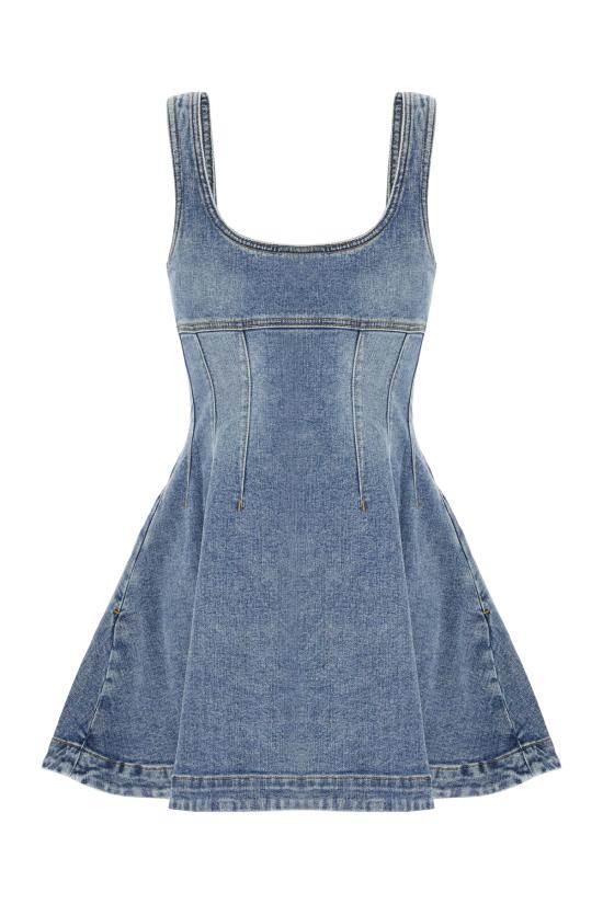 26SS 셀프 포트레이트 데님 원피스 RS26812SBL BLUE - SELF PORTRAIT