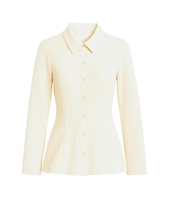  띠어리 셔츠 이론 조각 솔기 셔츠 라이스