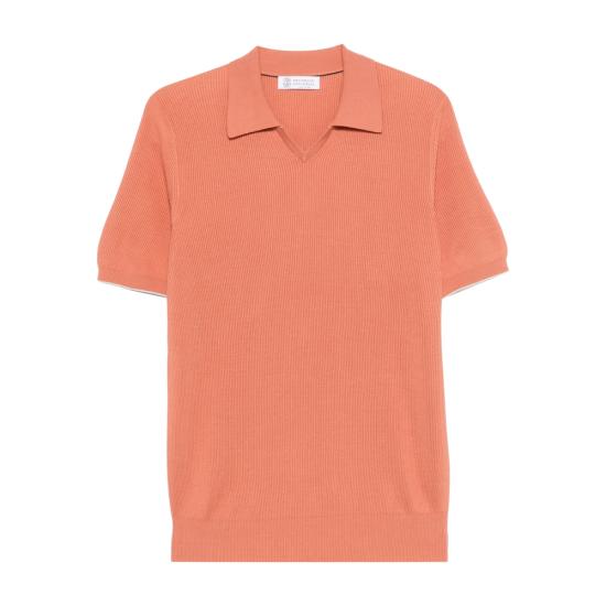 26SS 브루넬로 쿠치넬리 반팔 티셔츠 M29400015 CBI26 ORANGE