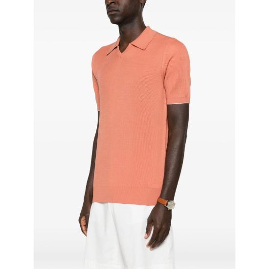 26SS 브루넬로 쿠치넬리 반팔 티셔츠 M29400015 CBI26 ORANGE - BRUNELLO CUCINELLI