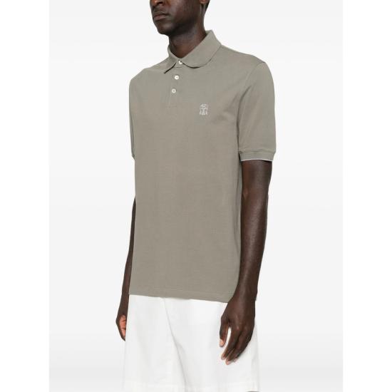 26SS 브루넬로 쿠치넬리 피케 폴로 셔츠 ME8548788 CNX37 GREEN - BRUNELLO CUCINELLI