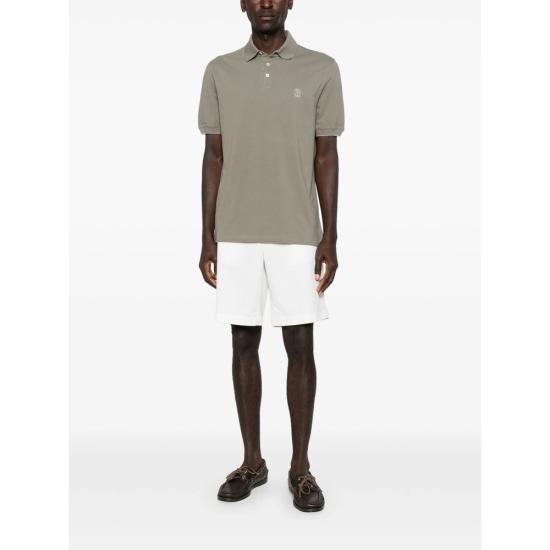 26SS 브루넬로 쿠치넬리 피케 폴로 셔츠 ME8548788 CNX37 GREEN - BRUNELLO CUCINELLI