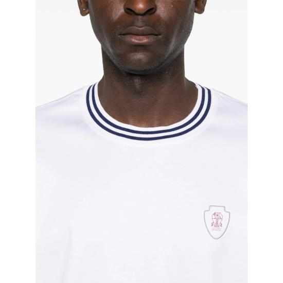 26SS 브루넬로 쿠치넬리 반팔 티셔츠 M0B131386T C6159 WHITE - BRUNELLO CUCINELLI