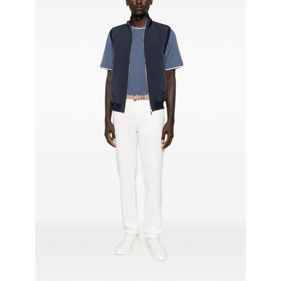 26SS 브루넬로 쿠치넬리 반팔 티셔츠 M0B137427 CBL48 BLUE - BRUNELLO CUCINELLI