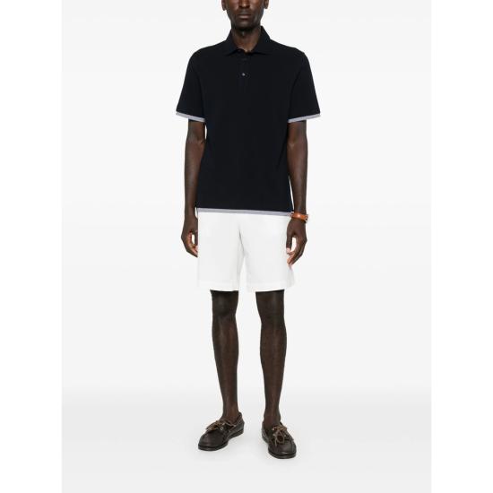 26SS 브루넬로 쿠치넬리 폴로 티셔츠 ME8543966 CW893 BLUE - BRUNELLO CUCINELLI