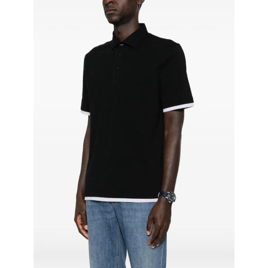 26SS 브루넬로 쿠치넬리 폴로 티셔츠 ME8543966 CSQ44 BLACK - BRUNELLO CUCINELLI
