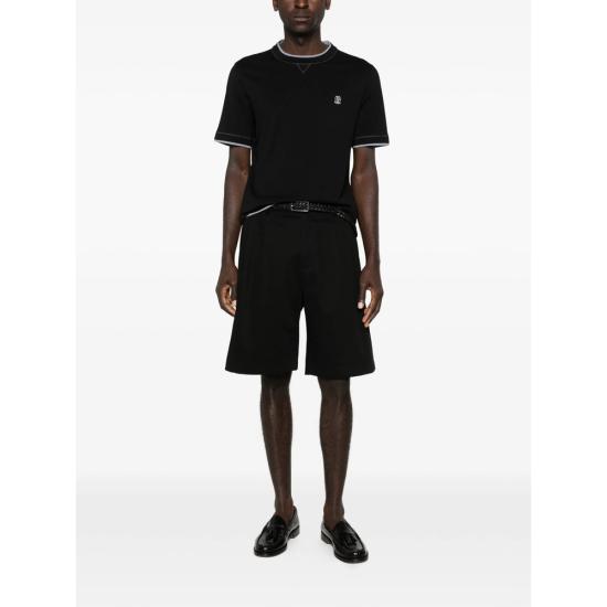 26SS 브루넬로 쿠치넬리 반팔 티셔츠 M0B137451G CCB75 BLACK - BRUNELLO CUCINELLI