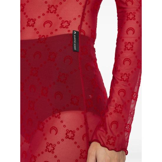 25FW 마린세르 원피스 WDR297B CJER0005 RD11 RED - MARINE SERRE