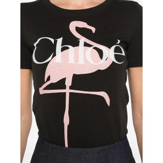 26SS 끌로에 반팔 티셔츠 26SJH08194 070 BLACK - CHLOE