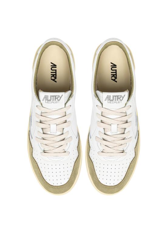 26SS 오트리 메달리스트 로우 스니커즈 AULMFT06 WHT GREYGN - AUTRY