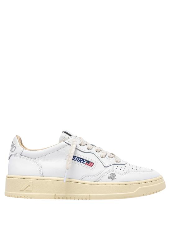 26SS 오트리 메달리스트 로우 스니커즈 AULWHP02 WHT SILV