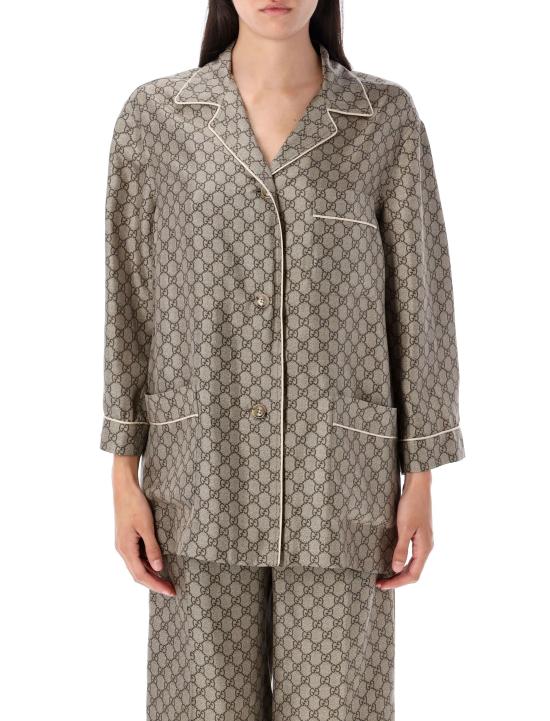 25FW 구찌 반팔 티셔츠 752917ZANRP 2275 BROWN BEIGE