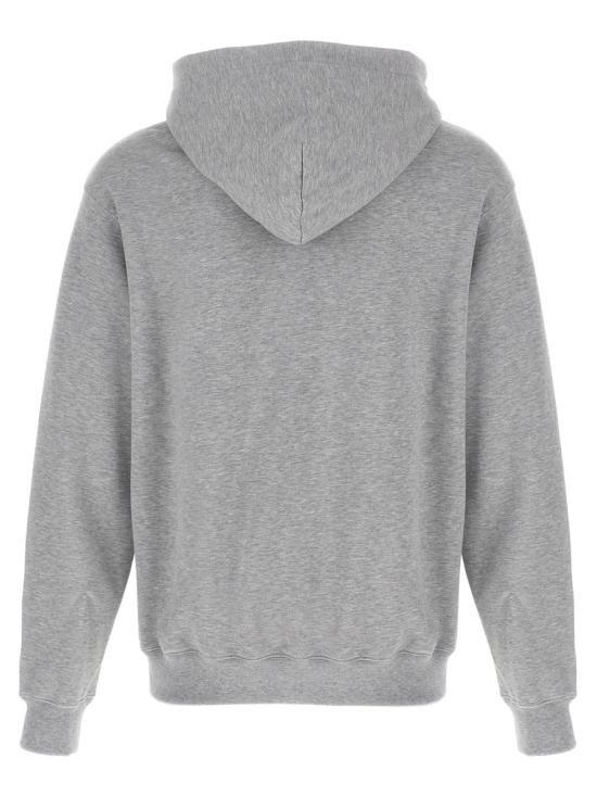 25FW 구찌 로고 프린트 코튼 저지 후드 티셔츠 788771XJHDP 1230 Grigio - GUCCI