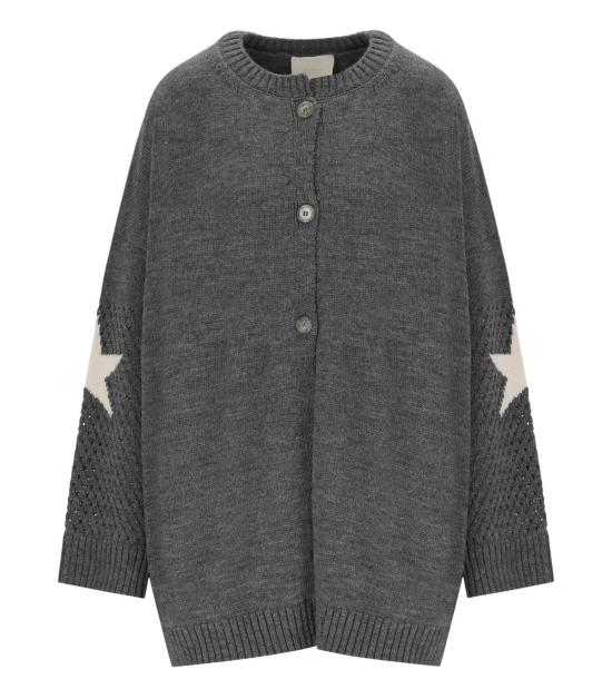 25FW 케이케이 가디건 RI8LS4 GRI S Grey