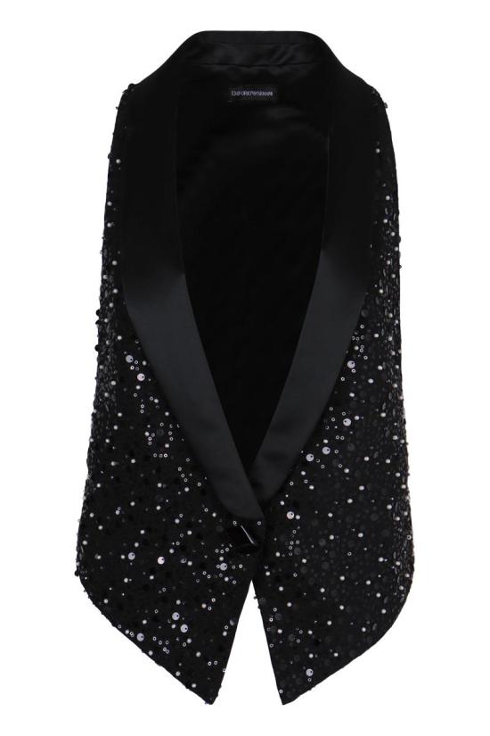 25FW 엠포리오 아르마니 베스트 EW003853TE16864 FC187 Black