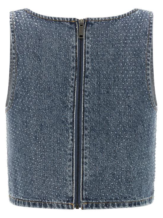 26SS 셀프 포트레이트 민소매 티셔츠 RS26826TBLBLUE Blue - SELF PORTRAIT