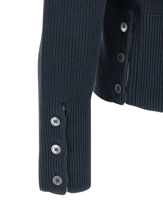 25FW 톰브라운 가디건 MKA580AY3065415 Blue - THOM BROWNE