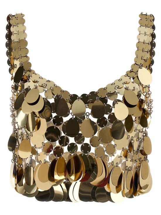 26SS 파코라반 이브닝 티셔츠 26PITO223PS0129P712 Gold